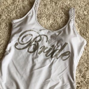 Bride swim suit
